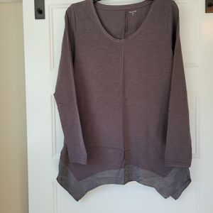 Cotton Tunic with silk trim